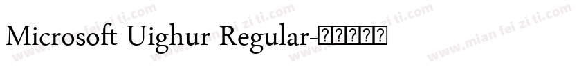 Microsoft Uighur Regular字体转换